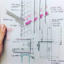 Check spelling or type a new query. Glass Bricks Exterior Fins And 80s Pink Blue Fachada Curtainwall Glass Facadesection Architecturaldeta Glass Brick Facade Details Facade Architecture
