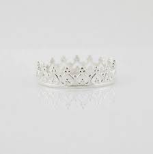 Black And White Crown Aesthetic Snow Daughter Rosalianne Silver Crown Ring Silver Crown Ring Princess