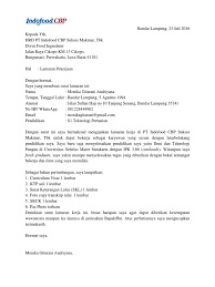 Indofood cbp sukses makmur tbk. Surat Lamaran Kerja Pt Indofood Cbp Pdf