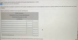 Company founder and ceo greg parker opened the first parker's in midway, georgia in 1976. Solved Parker Company Has The Following Information For T Chegg Com