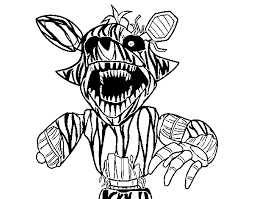 I dinosauri, enormi dominatori della terra preistorica, catturano la in questa scheda puoi trovare una collezione di dinosauri da colorare. Disegno Di Foxy Terrificante Di Five Nights At Freddy S Da Colorare Acolore Com