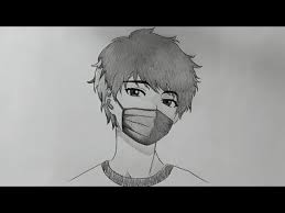 Gambar anime cowok keren cool pakai masker from em.wattpad.com. Cara Menggambar Anime Memakai Masker Youtube