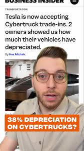 On average, a brand-new car loses 60% of its value within the first five  years. The Tesla Cybertruck is looking at a 38% drop in under a year. Big  yikes!