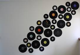 Vinyl Record As Wall Decoration Did It Myself Record Wall Decor Record Wall Art Vinyl Record Display