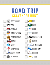 A road trip scavenger hunt is a great way to do just that. Road Trip Scavenger Hunt The Mom Friend