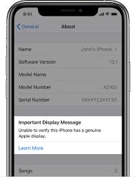 How are the words authentic and genuine related? Iphone 11 And 11 Pro Will Show Warning If Non Genuine Apple Display Is Used For Repairs Macrumors