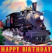 Happy Birthday Train Coloring Books Train Printed Candles