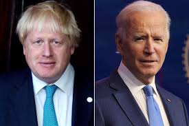 Prime minister of the united kingdom and @conservatives leader. Boris Johnson Says Working With Joe Biden Has Been Encouraging People Com