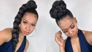 How To Super Easy Side Jumbo Braid Ponytail 2 For 1 Special Youtube Diy Hairstyles Natural Hair Styles Braided Ponytail Hairstyles