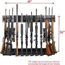 Peg board, frame, led strips(changes 16 different colors! Amazon Com Hold Up Displays 12 Gun Rack Modern Black Steel Tactical Wall Mount For Rifles And Shotguns Hd91 Made In The Usa Sports Outdoors