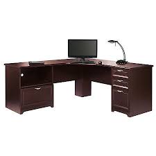 Realspace Magellan Perform L Desk Cherry Office Depot L Desk Corner Desk Office Desk