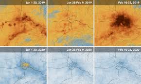 Dramatic Fall In China Pollution Levels Partly Related To Coronavirus Environment The Guardian