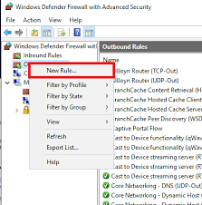 Image result for windows firewall inbound rule