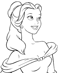 It is probably one of my favorite disney princess films (i know i say that about almost all of them) but this one, as a kid, i saw over and over again. Belle Beauty And The Beast Coloring Pages