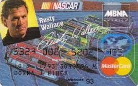 Nascar® credit card from credit one bank®. Bank Card Nascar Mbna America Bank United States Of America Col Us Mc 0015
