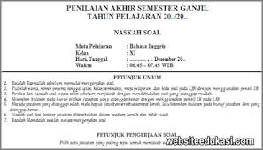 Soal Pas Bahasa Inggris Peminatan Kelas 11 K13 Tahun 2020 2021 Websiteedukasi Com