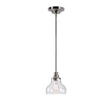 Mini Stainless Steel Pendant Lights Lighting The Home Depot