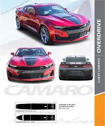 details about 2019 chevy camaro center hood stripes wide overdrive trunk racing stripes kit