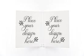 The best box mockup for product electronics, medicine, small stationery items, decorative items. A2 Greeting Card Mockup Open Psd Design Mockup Free Free Psd Mockups Templates Mockup Template Free