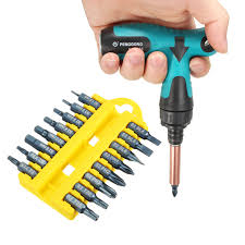 4.4 out of 5 stars. Penggong 0633 17pcs T Grip Ratchet Screwdriver Set Star Head Flat Head Nut Drivers Hex Socket Wrench