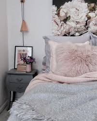 Green bedroom decorating ideas from olive to emerald green can create a luxe retreat, ideal for calming slumber. Grey And Blush Pink Bedroom Pink Bedroom Decor Gray Apartment Decor Interior Design Bedroom Teenage