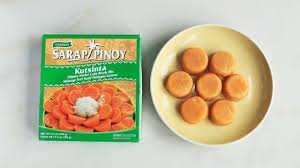 It is made from a mixture of tapioca or rice flour, brown sugar and lye, enhanced with yellow food coloring or annatto extract, and steamed in small ramekins. You Can Make Kutsinta With Powdered Mix Water We Tried These Boxed Mixes