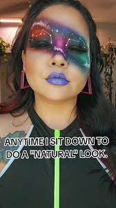 I was doing a telehealth visit with my therapist today and had to explain  that I was distracted because I was in the process of painting a nebula  across my face 😂🤷‍♀️ #foryou #foryoupage #fyp ...