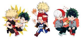 Saatchi art is pleased to offer the painting, my hero academia. Todoroki Shouto Midoriya Izuku Bakugou Katsuki Kirishima Eijirou Boku No Hero Academia Hero Anime