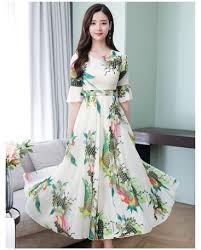 Like my facebook page for many more posts link. Ladies One Piece Dress Floral Pattern Flare One Piece Dress Semi Formal Lean Chiffon Import Japanese Products At Wholesale Prices Super Delivery