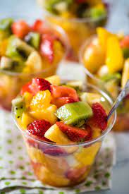 Making a fruit salad might seem an easy thing to do but finding the right fresh fruit salad ideas and concept can be a tedious job. Simple And Easy Homemade Tropical Fruit Cups Flour On My Fingers