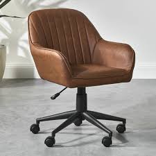 Looking to redesign your home office or upgrade your seating situation at work? Milan Direct Tan Kinsey Faux Leather Office Chair Temple Webster