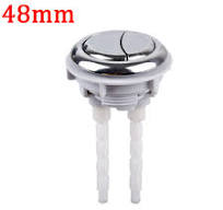 Pulsante di scarico per WC da 48 mm, confezione da 1 pulsante per  sciacquone, testa rotonda, doppio pulsante per WC di ricambio per la  riparazione del ...