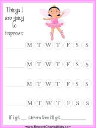 Fairy Reward Chart Sticker Chart Printable Chore Chart