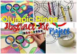 olympic rings abstract art project create art with me