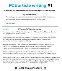 Fce Exam Writing Samples My Hometown Essay Writing Skills Article Writing Writing Skills