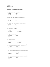 Adapun kata dalam bahasa arab lainnya yang berarti maaf adalah aasif. Soal B Arab Semester Genap