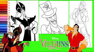 Hundreds of free, printable princess coloring pages, princess party invitations and activity sheets for little princesses free printable princess tiana coloring pages for kids. Disney Villain Jafar Dr Facilier Gaston Coloring Pages For Kids Youtube