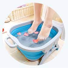 Massage pedicure spa beauty parlour foot, thai massage, hand, foot, arm png. Relaxing Foot Spa Foot Bath Massage Basin Blue Pink Bluebird Mart