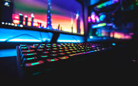 neon puter keyboards pc gaming