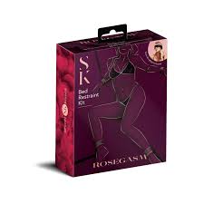 ROSEGASM BED RESTRAINT KIT W BLINDFOLD - Kinky Fetish Store