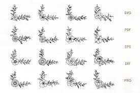 Free Free 147 Corner Flower Frame Svg SVG PNG EPS DXF File