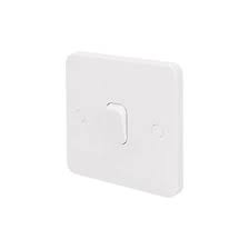 The lamp cord is connected directly to these terminals observing the polarity described at the top of this page. Schneider Electric Lisse 10ax 1 Gang 2 Way 10ax Light Switch White Switches Screwfix Com
