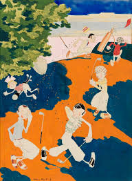 Here is the classic intro from the classic abc wide world of sports and this is the 1974 intro check it out!!! An Interview With Dick Mcdonough Collector Connoisseur Of Golf Illustrations Swann Galleries News