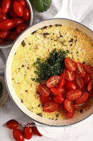 Stir in the reserved 4 tablespoons marinade, the tomatoes, and 2 tablespoons of the feta cheese. Couscous With Tomatoes And Feta Ready In 15 Mins Spend With Pennies