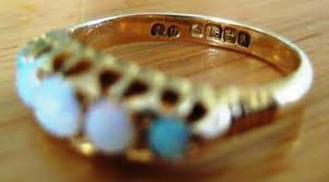 Antique engagement & wedding vintage art deco ring 14k white gold 2.1ct sapphire. Date Of Ring 1855 Or 1931 H A Query On Gold Ring