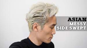 However, depending on the region, they can also sport thick and textured hair. How To Messy Side Swept For Asian Mens Youtube