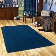 Bettumrandung hochflor teppich, schlafzimmerteppich, einfarbig langflor bettumrandung kurzflor teppich, schlafzimmerteppich, bordüre gesäumt vintage. Trend Velours Teppich Joy Dunkelblau