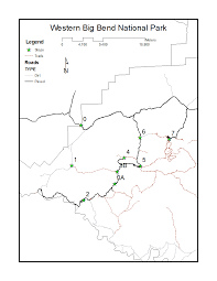 Ross maxwell scenic drive map. Map Of Western Big Bend National Park Showing Roads Trails And Stops Download Scientific Diagram