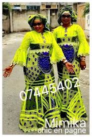 Le mélange dentelle et pagne ethnique pour un style fashion. Enregistre Pour Vous Par Romance T African Clothing African Fashion African Dress