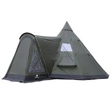 Campfeuer Tipi Teepee Tent With Porch Olive Green Black Amazon Co Uk Sports Outdoors Teepee Tent Tent Porch Tent